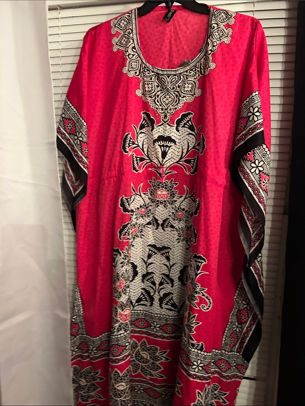 Women’s Pink Printed Caftan Dress